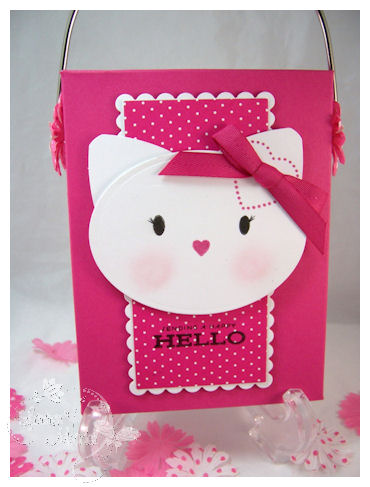  my own version of Hello Kitty with 100% of Papertrey Ink products!
